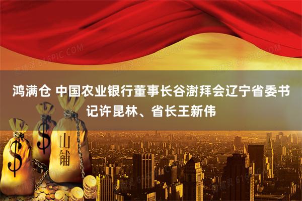 鸿满仓 中国农业银行董事长谷澍拜会辽宁省委书记许昆林、省长王新伟